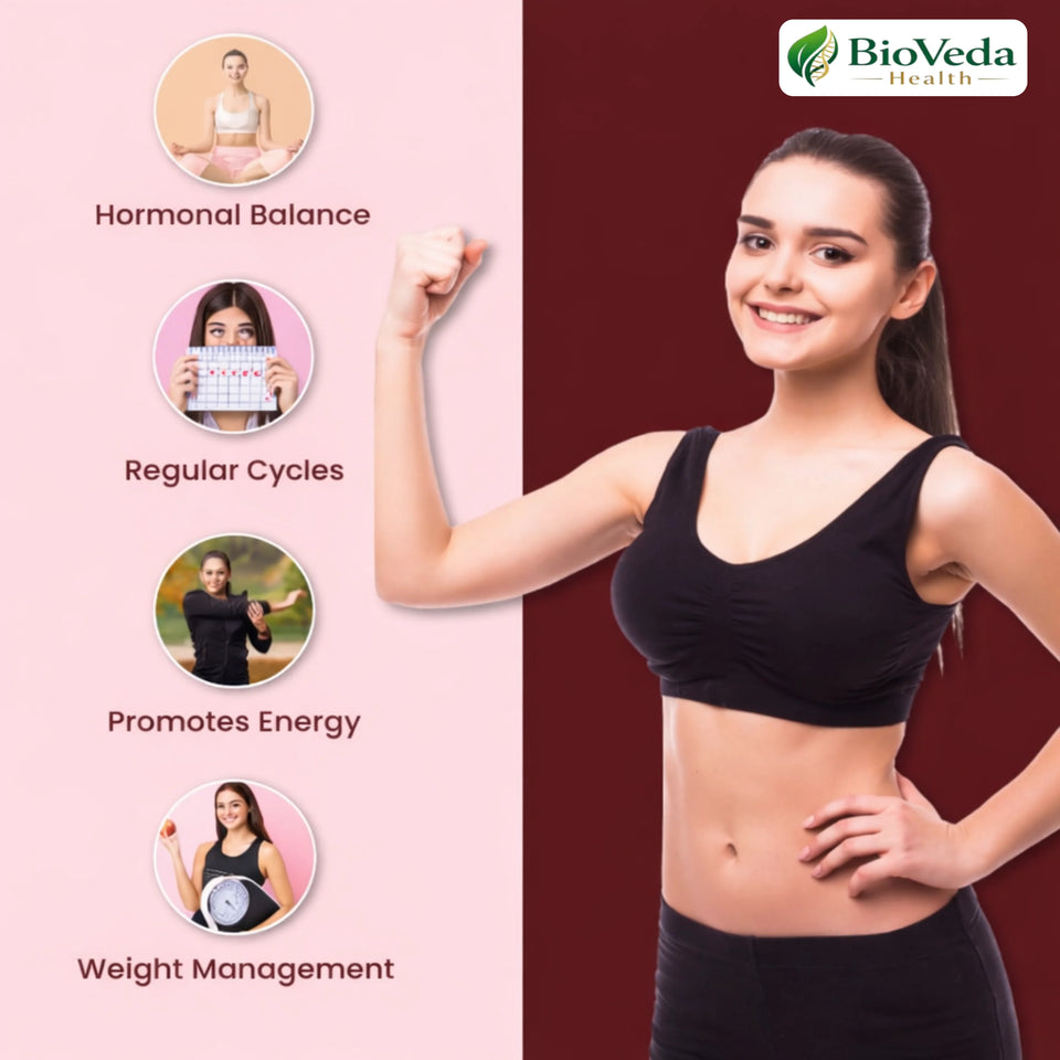 BioVeda Health Fem Balance Capsules for Women | Herbal Support for Hormone Balance, Energy, Immunity & Digestive Wellness | Ayurvedic Women’s Health Formula | Natural Daily Wellness Capsules
