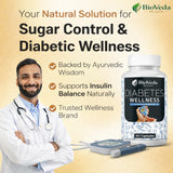 BioVeda Health Diabetes Wellness Capsules | Herbal Blood Sugar Support Supplement | Ayurvedic Formula for Insulin Balance, Metabolic Health & Daily Diabetic Care | Natural Wellness Capsules for Men & Women