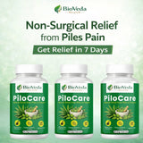 BioVeda Health Pilo Care Natural Capsules for Piles & Fissures | Herbal Support for Pain, Bleeding, Swelling & Digestive Comfort | Ayurvedic Formula for Hemorrhoid Care | 100% Natural Ingredients